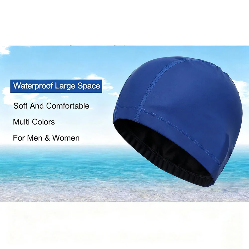 Aquatic Sports Hat - Topi Renang Anti Air PU Unisex