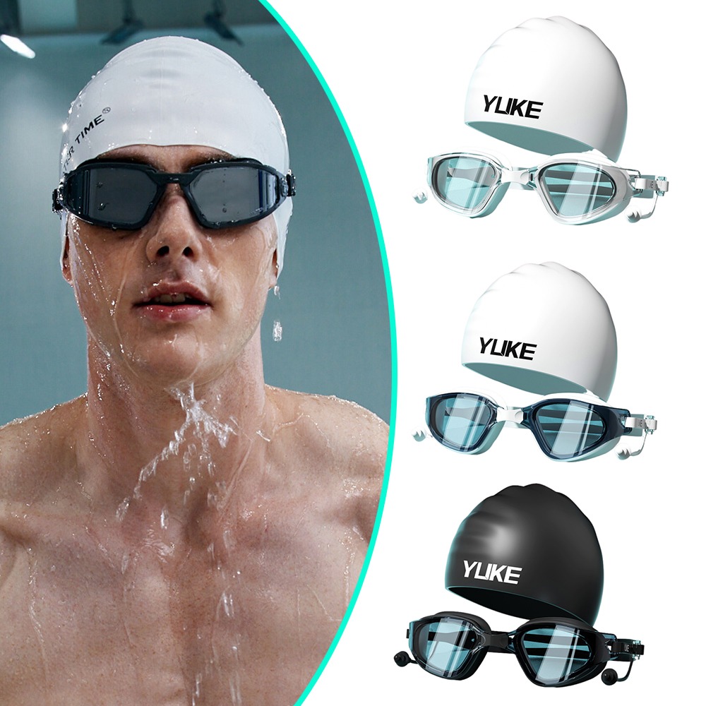 Aquatic Sports Hat - Topi Kacamata Renang Profesional HD Tahan